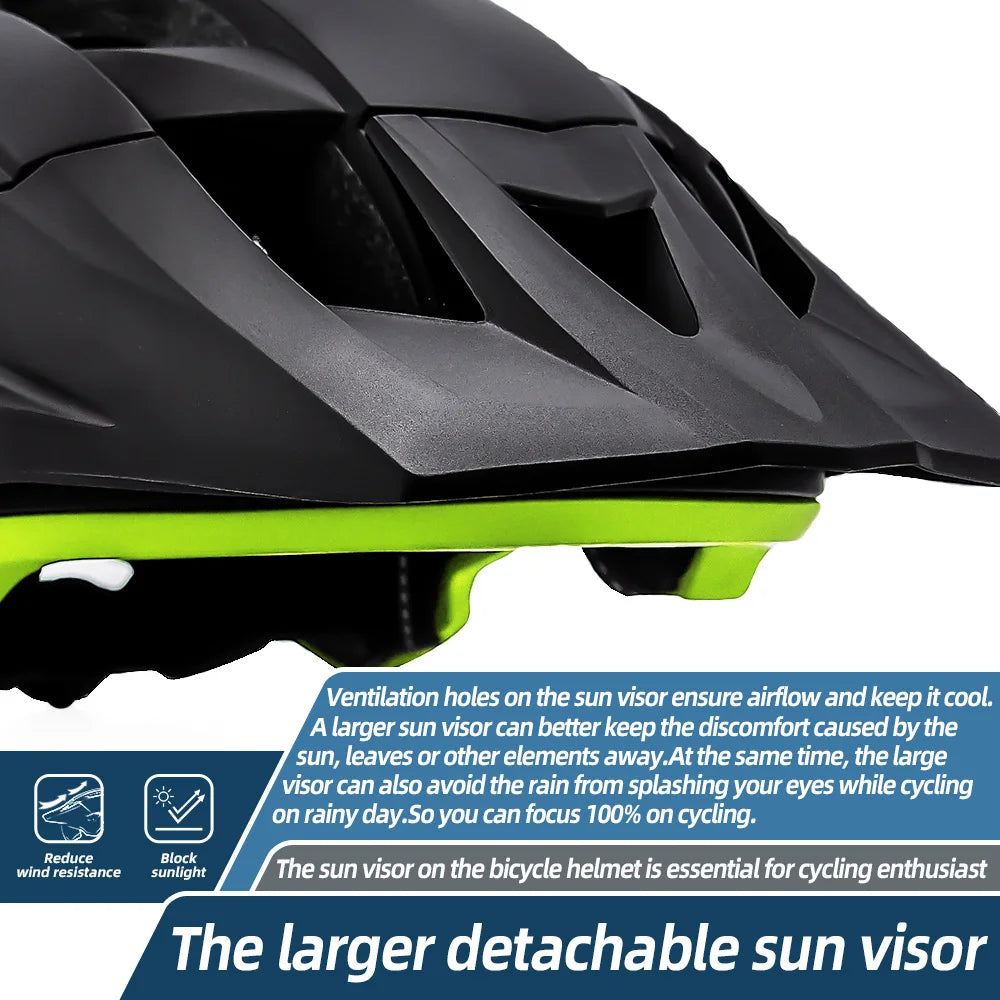 Bike Helmet With Sun Goggle Visor