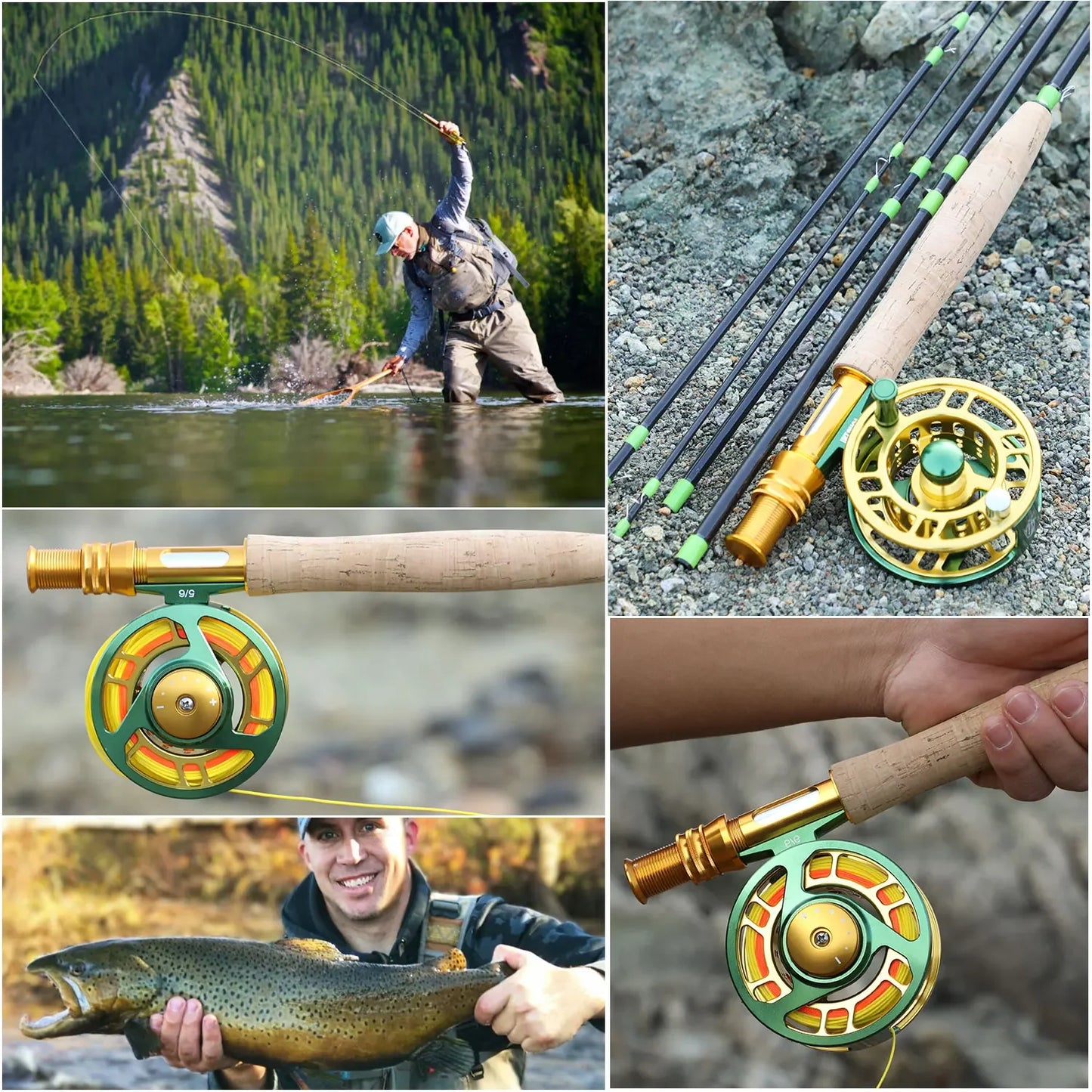 Fly Fishing Rod and Fly Fishing Reel Set