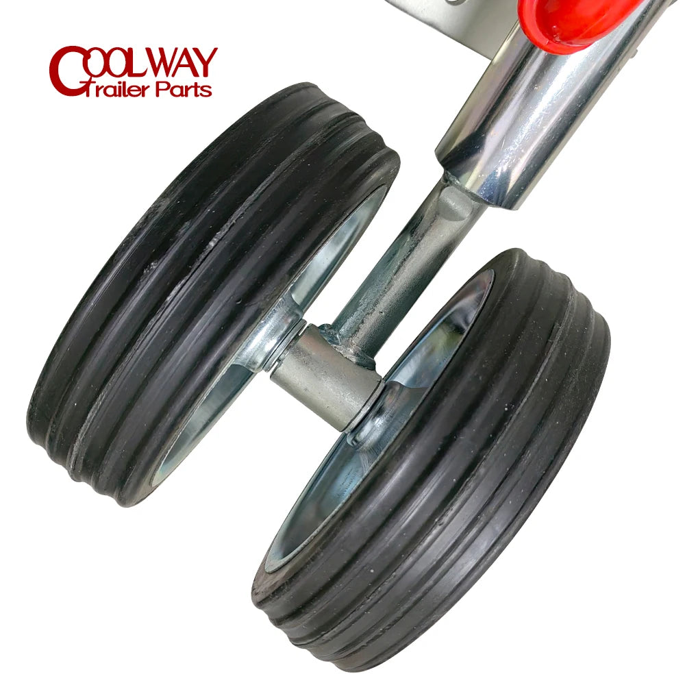 Double 8 Inch Jockey Wheel Swing Up