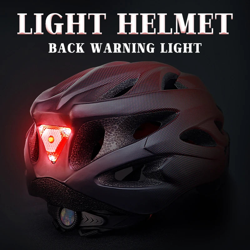 Adult Bike Helmet with LED Rear Light