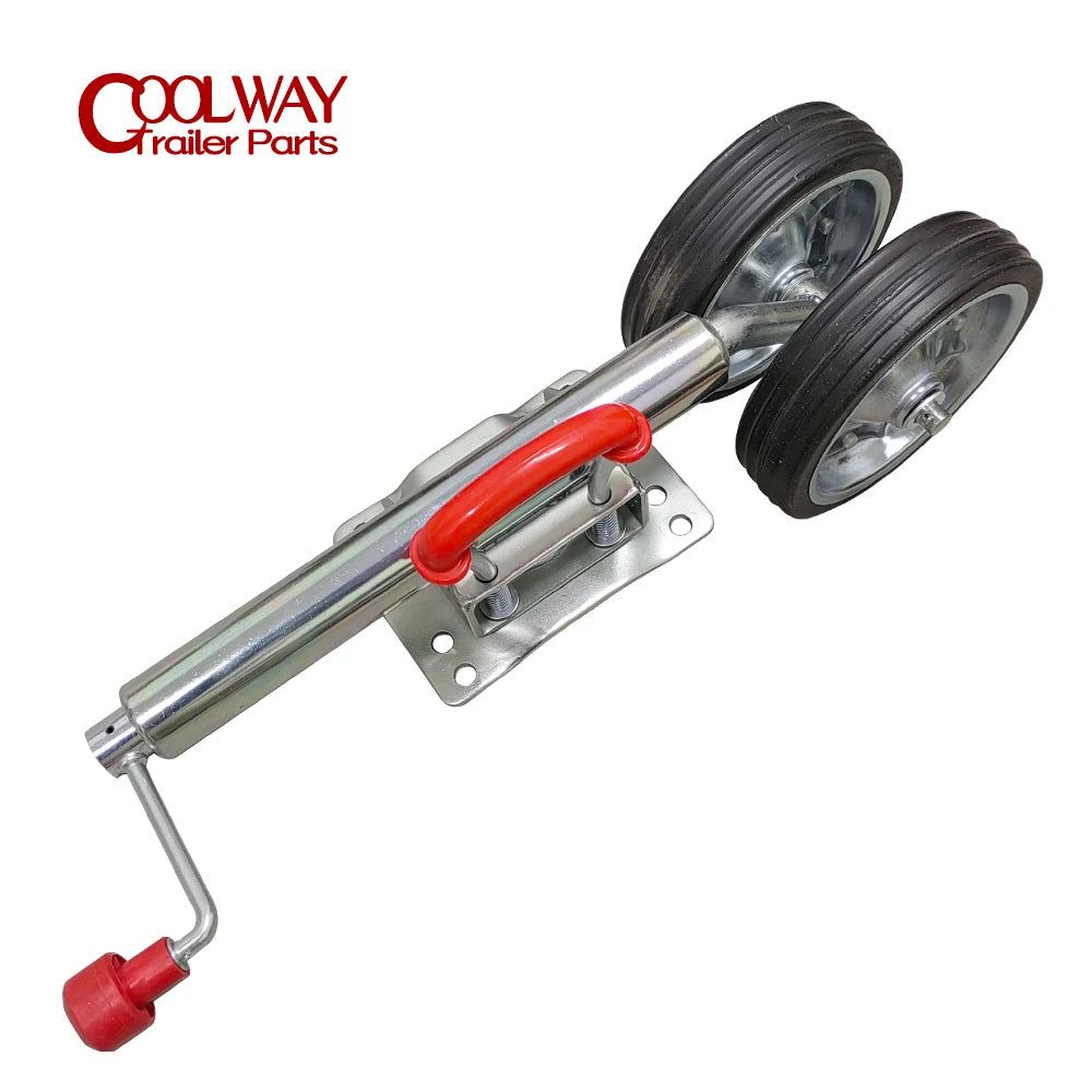 Double 8 Inch Jockey Wheel Swing Up