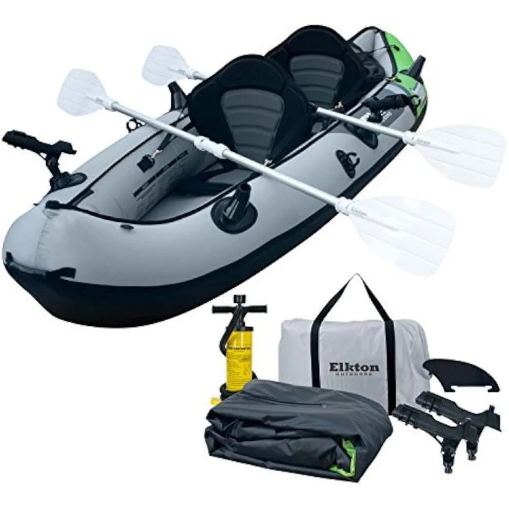 2 Person Tandem Inflatable Fishing Kayak I