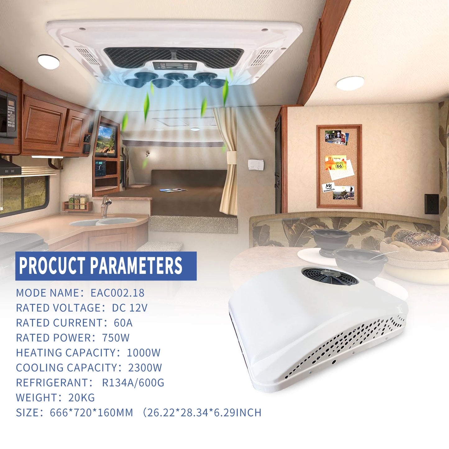 Electric RV roof Air Conditioner