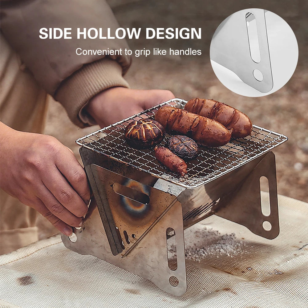 Wood Burning Stove with Grill Plate