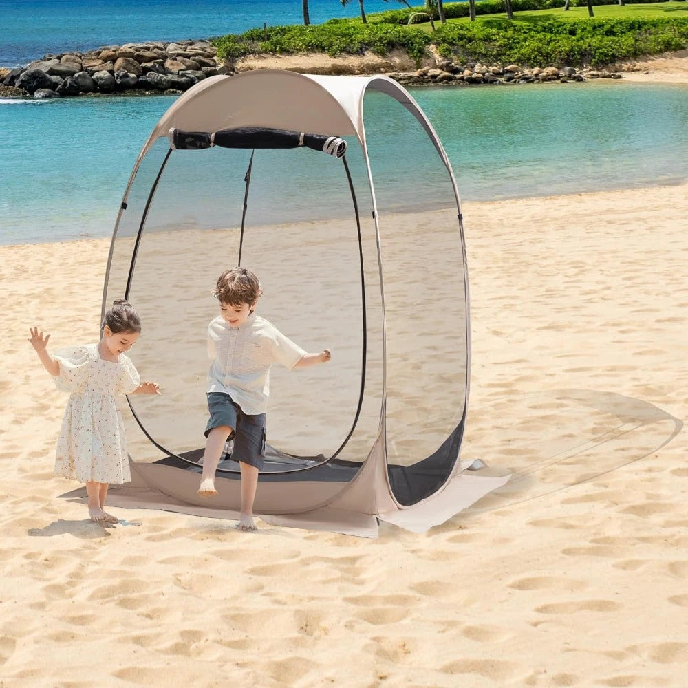 Portable pop-up mosquito net tent