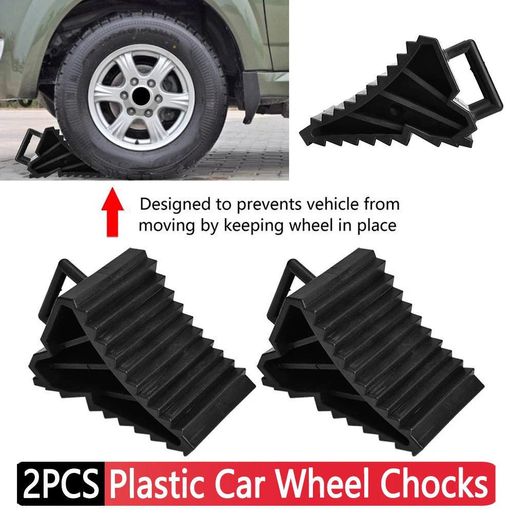 2PCS Plastic Wheel Chocks Blocks