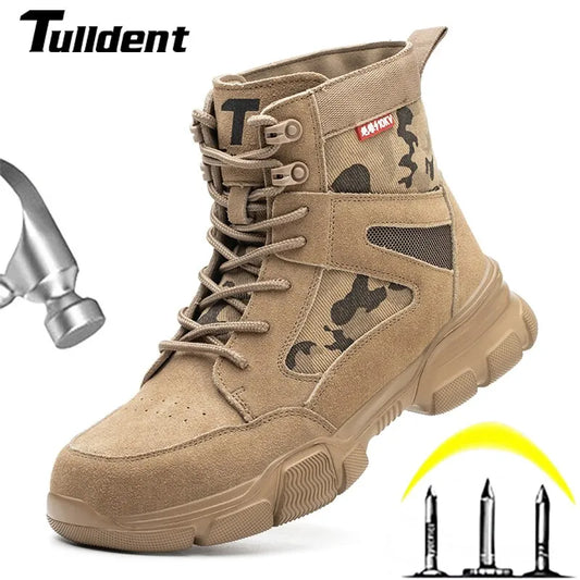 Outdoor Men Work Boots Safety Shoes