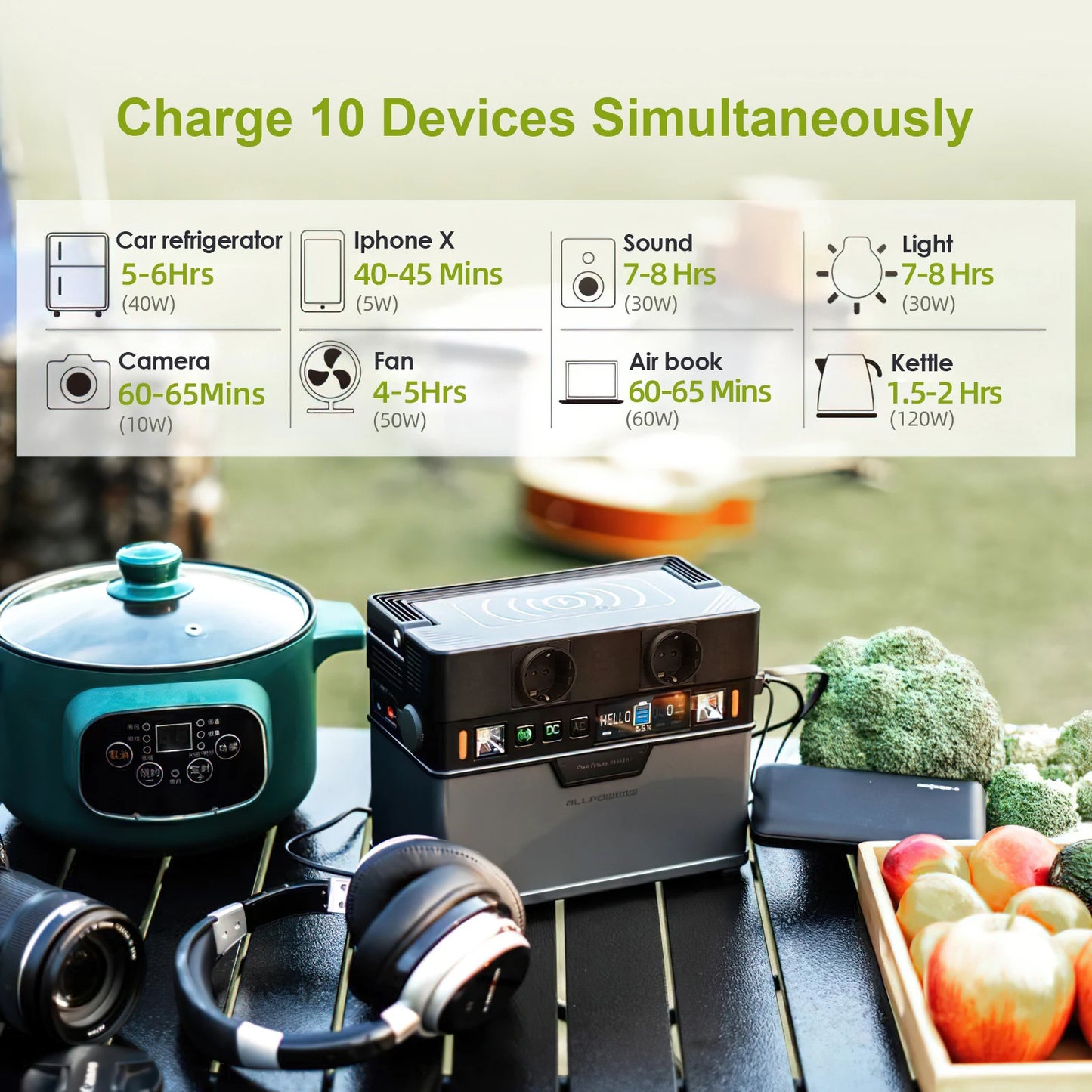 300W Battery For Camping with Solar Generators