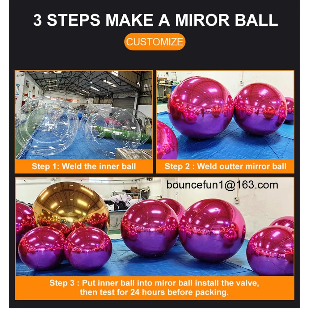 Red Giant Inflatable Mirror Ball