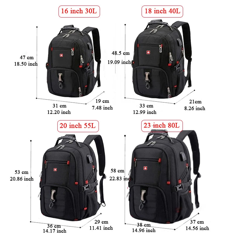 Classic Men Durable 17 Inch Laptop Backpack