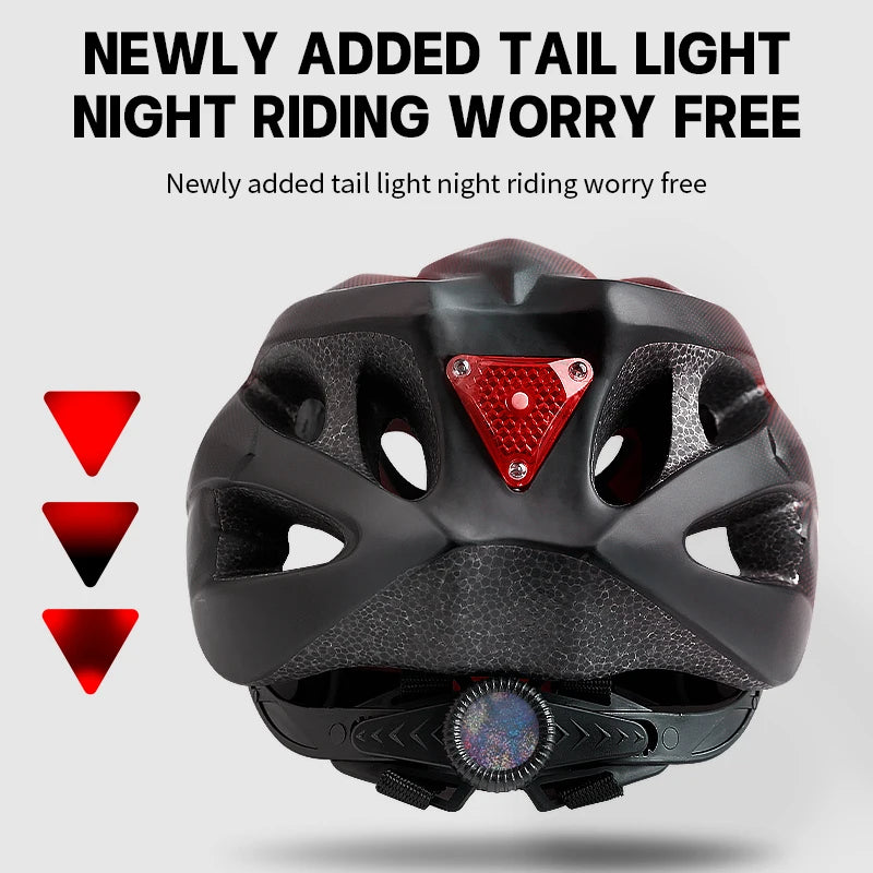 Adult Bike Helmet with LED Rear Light