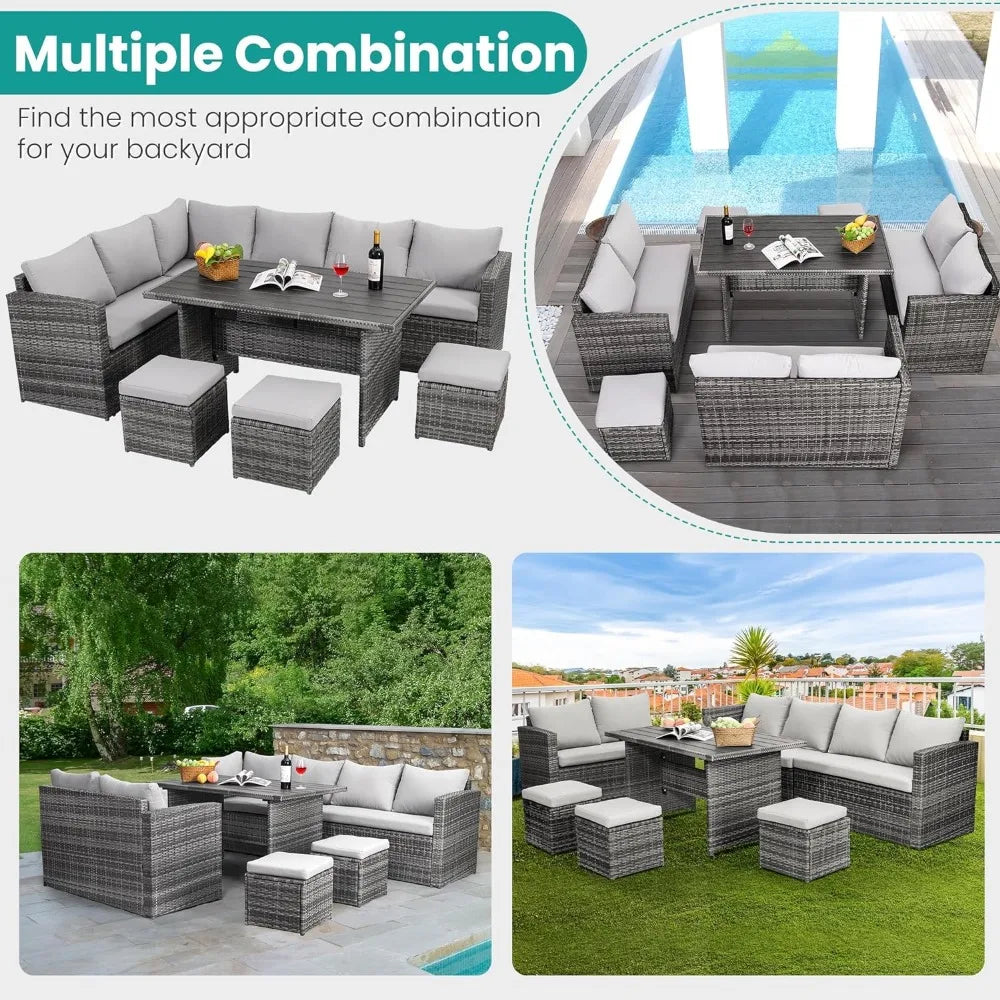 7 Pieces Outdoor Patio Furniture