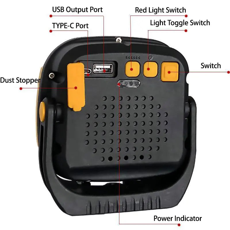 Portable LED Spotlight Lantern