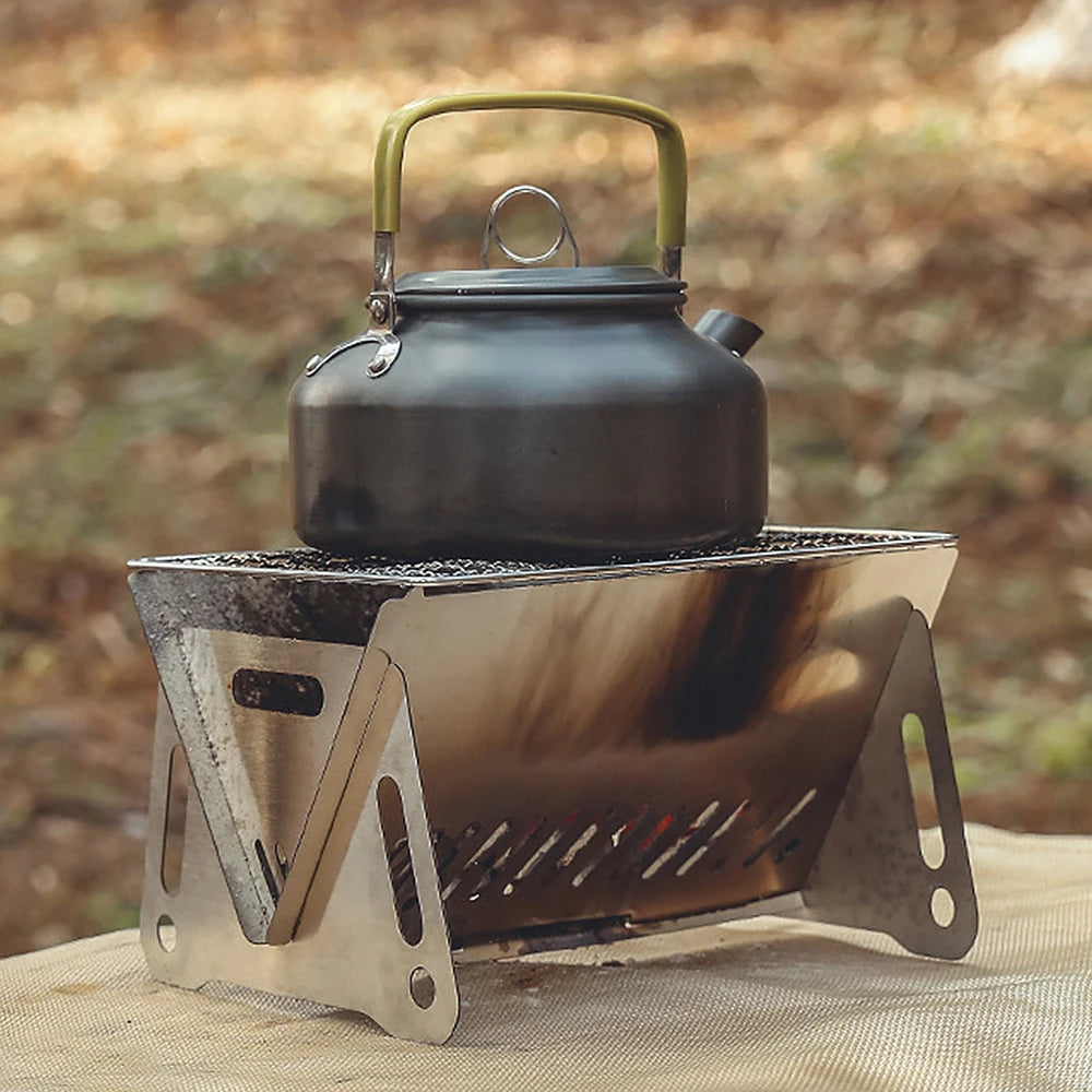 Wood Burning Stove with Grill Plate