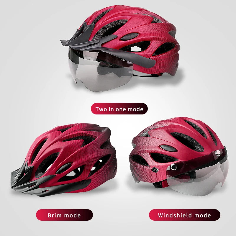 Adult Bike Helmet with LED Rear Light