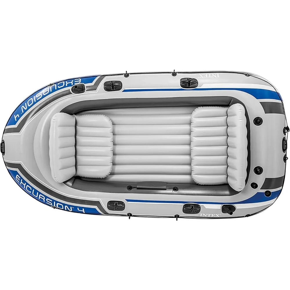 IInflatable Boat with Aluminum Oars and High-Output Pump