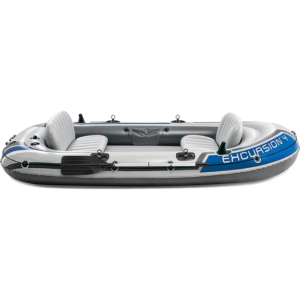 IInflatable Boat with Aluminum Oars and High-Output Pump