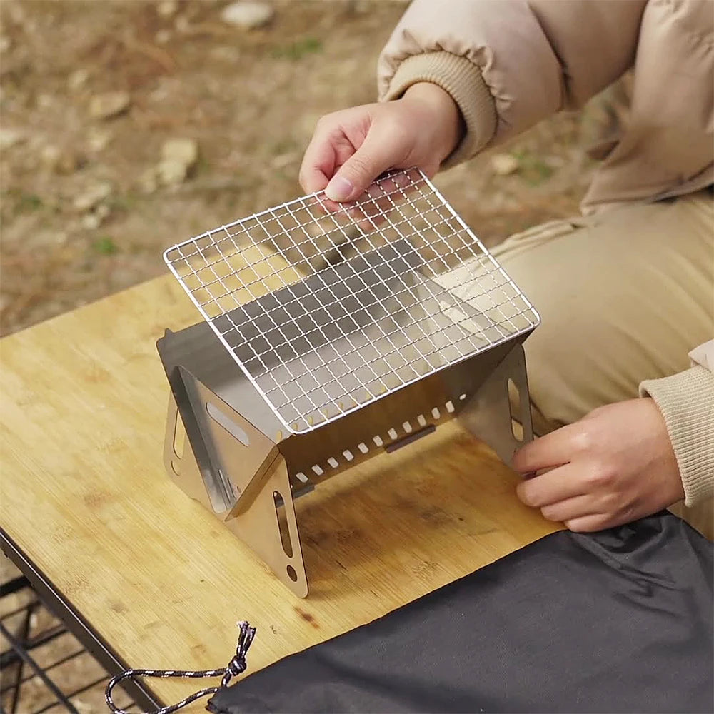 Wood Burning Stove with Grill Plate