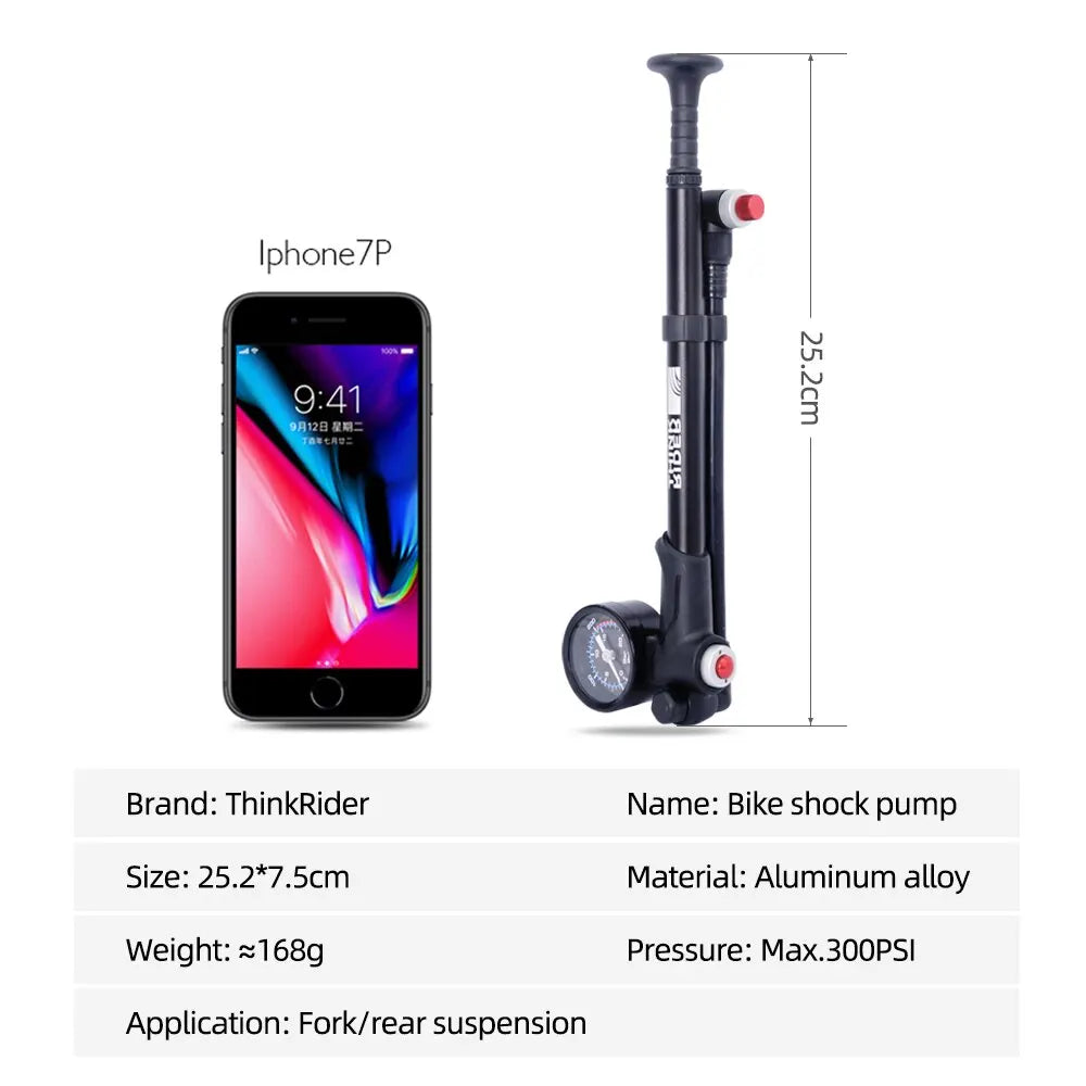 Portable High-pressure Bike Air Pump