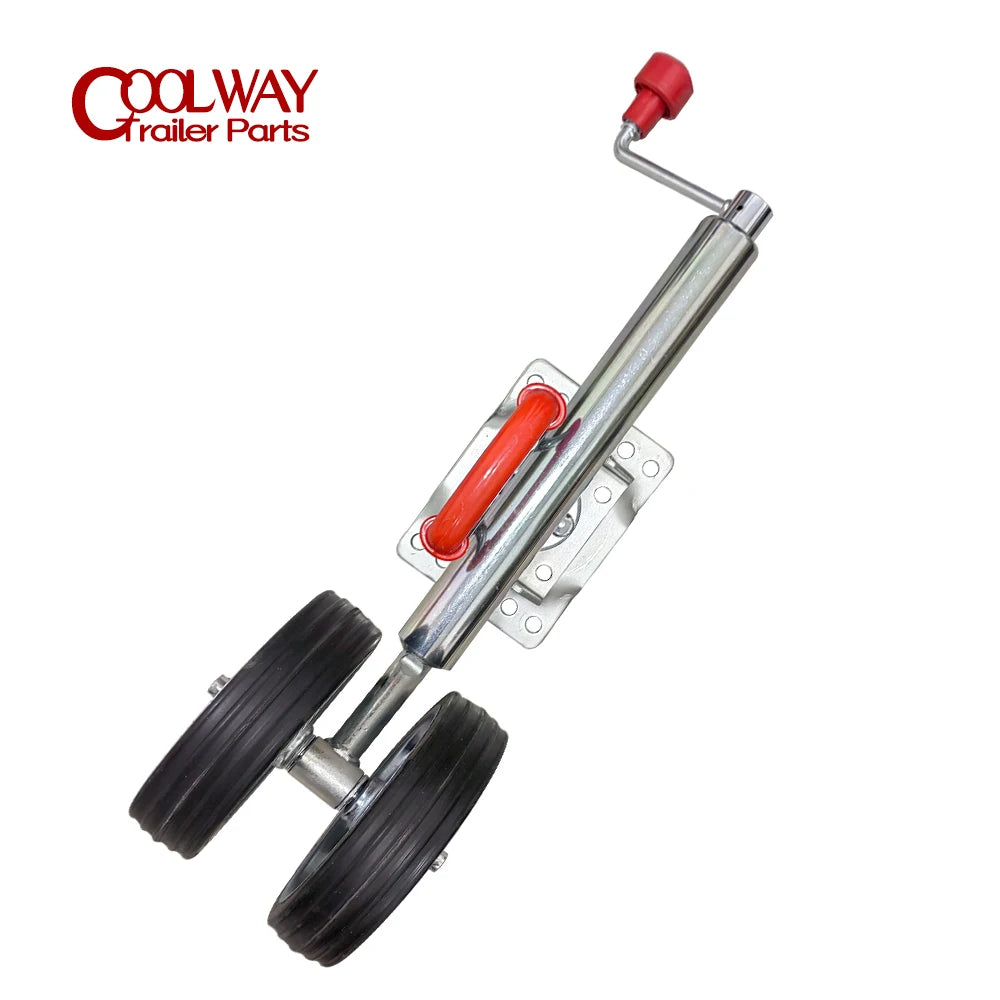 Double 8 Inch Jockey Wheel Swing Up