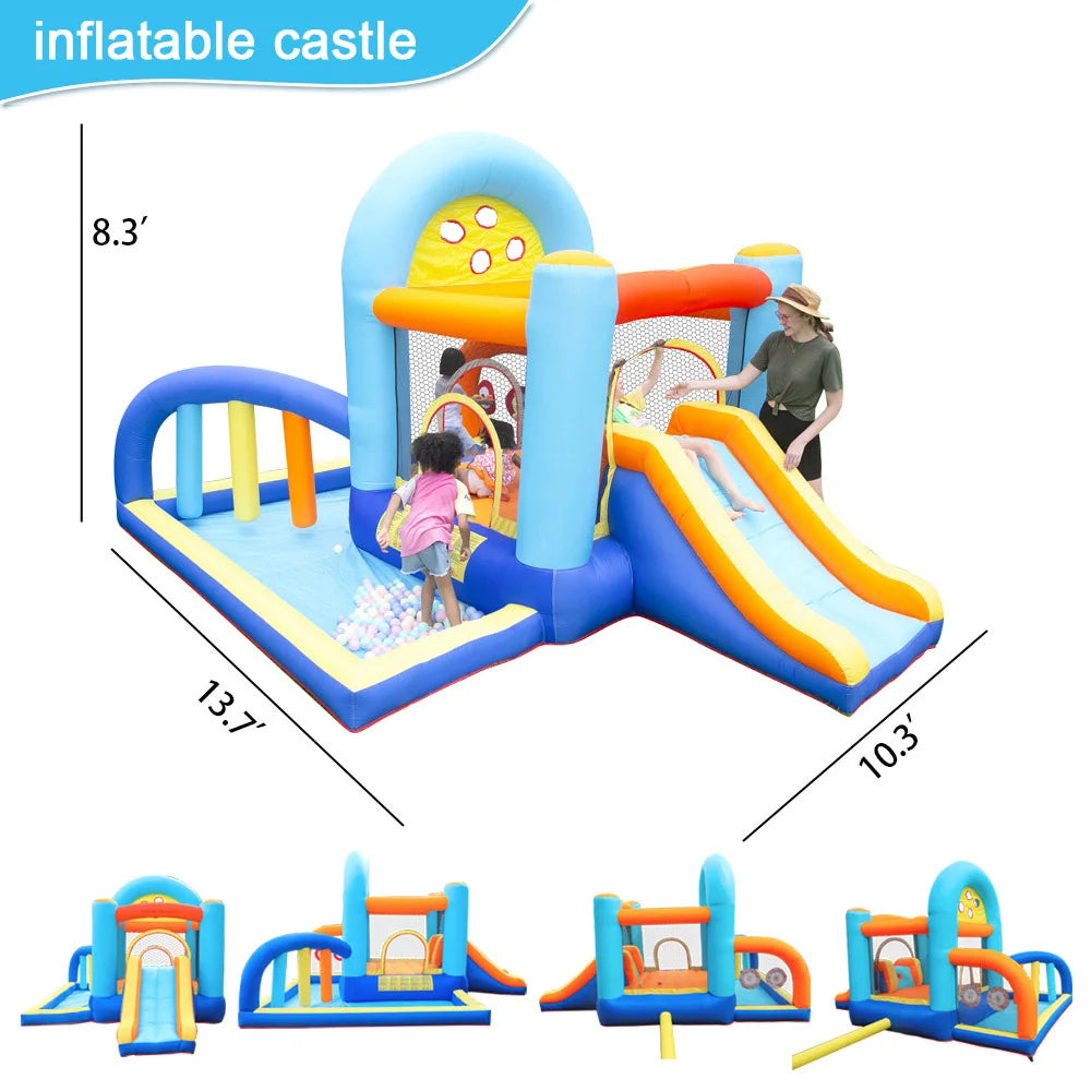 Inflatable Bounce House With Slide