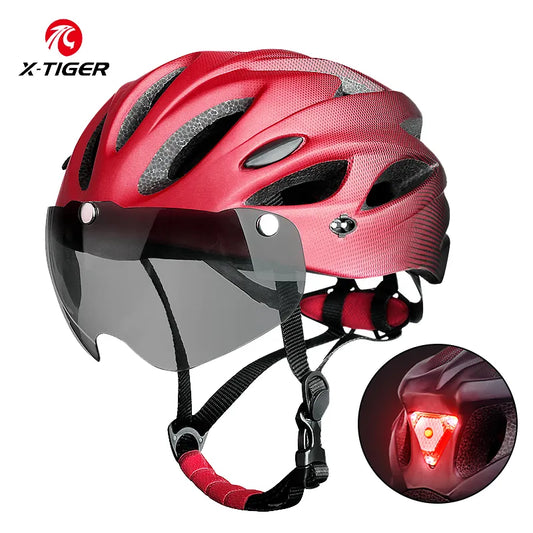 Adult Bike Helmet with LED Rear Light