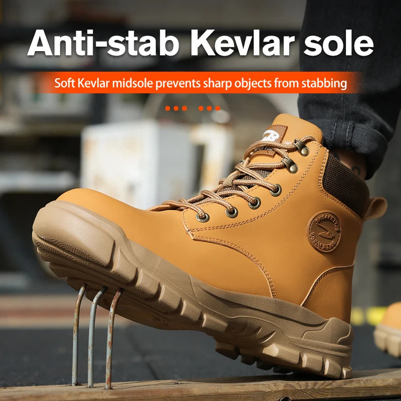 Men Protective Boots Steel Toe Shoes